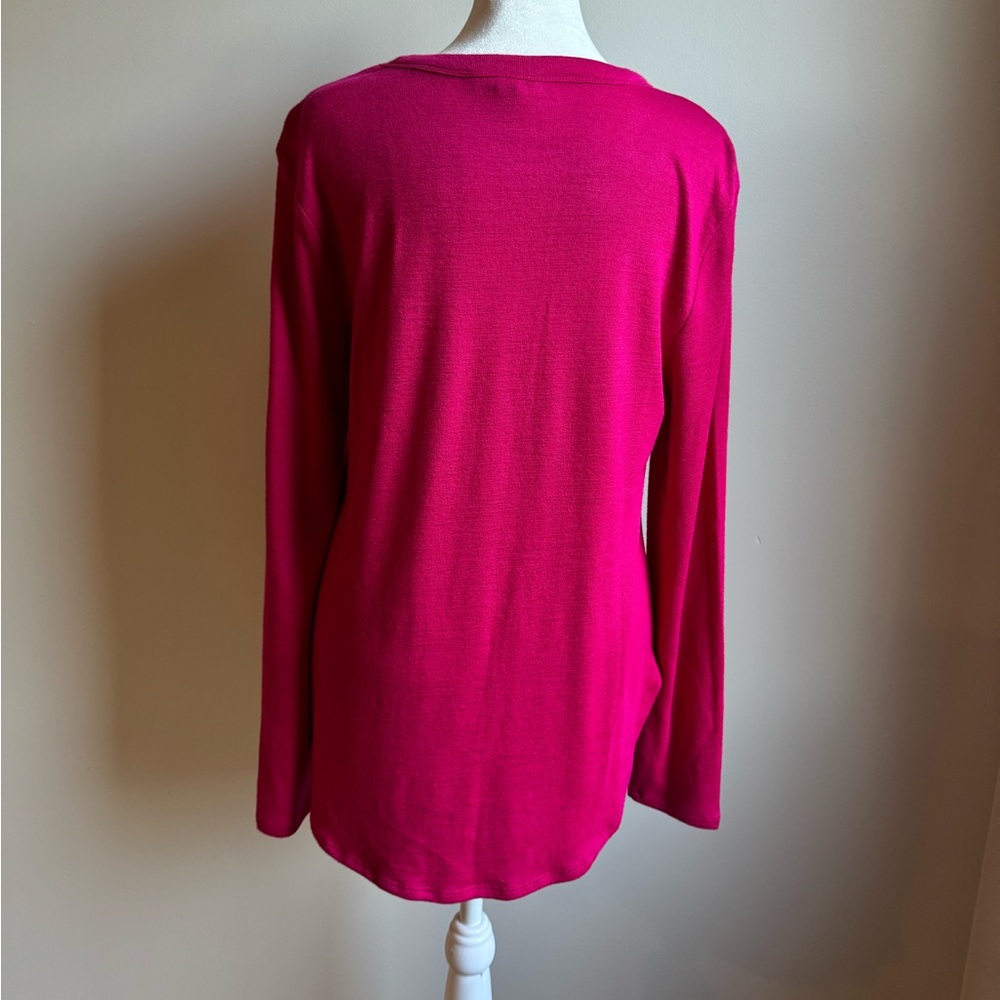 Banana Republic Women’s Crewneck Lightweight Sweater Top Size Small Fuchsia - Picture 6 of 6